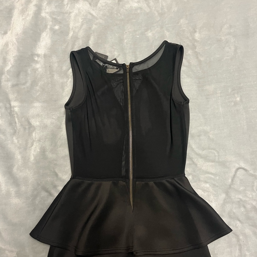 Guess Black Sleeveless Peplum Mini Dress - Picture 5 of 6